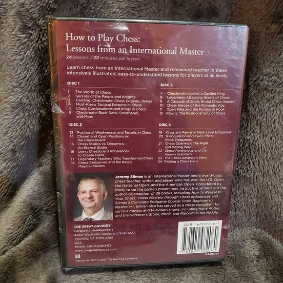 The Great Courses:How to Play Chess 4-Disc Set DVD 2015 Jeremy Silman - Picture 2 of 6